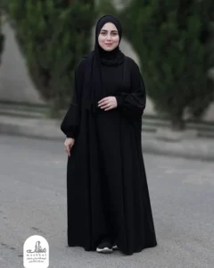 عبای مشکی اربعین | عبا اربعین فری سایز کرپ | مشکات کالکشن